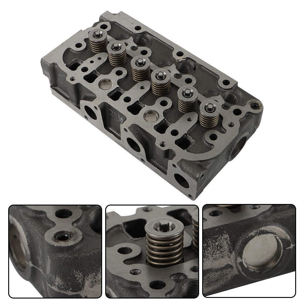 Kubota D782 Metal Engine Cylinder Head Assembly with Valve & Gasket Kit