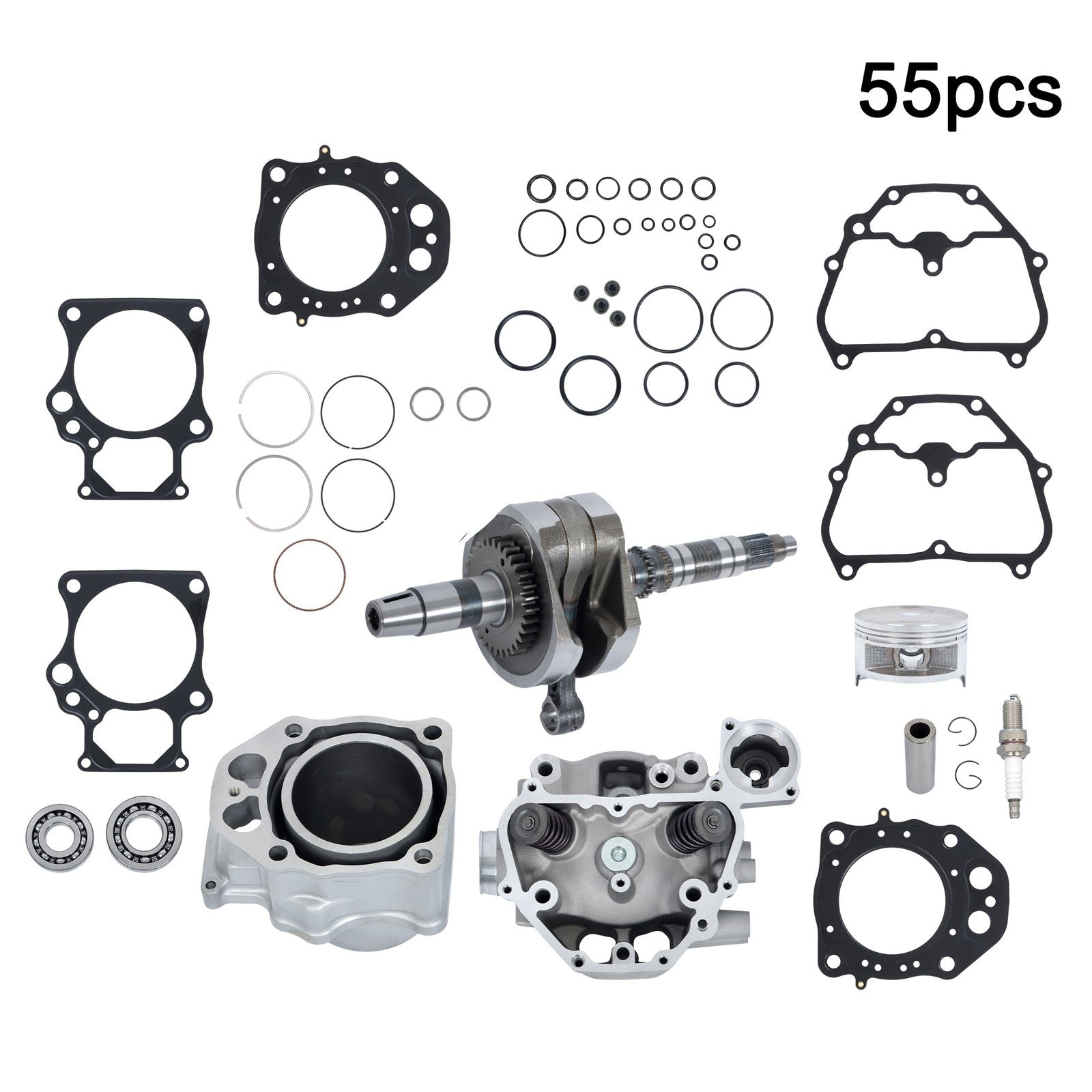 Honda TRX420 Engine Rebuild Kit Cylinder Head Crankshaft Bearings 2009-2024