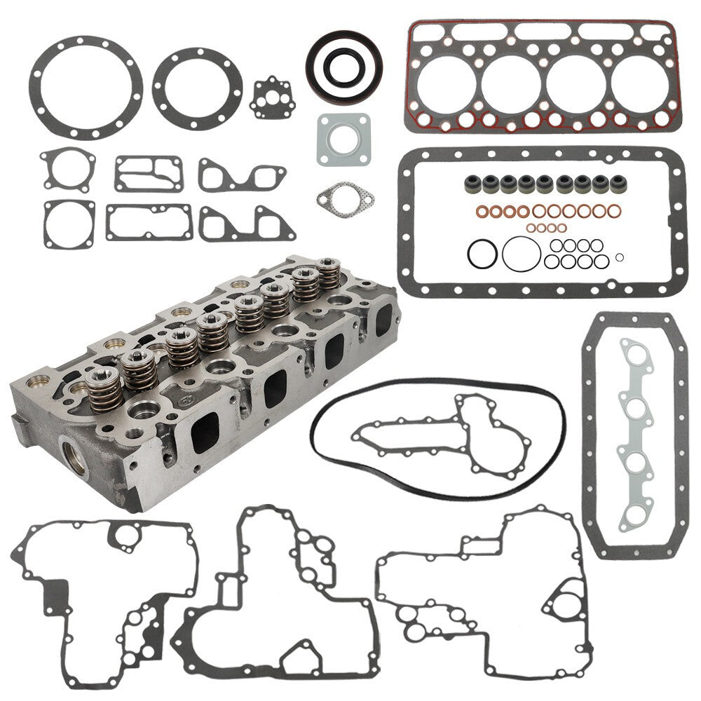 Kubota V1902 Skid Steer L555 L553 Cylinder Head & Gasket Complete New Holland