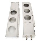 New 30" Stainless Steel Mud Flap Hanger Light Cutouts Spring Loaded 2.5 Pattern
