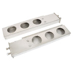 New 30" Stainless Steel Mud Flap Hanger Light Cutouts Spring Loaded 2.5 Pattern