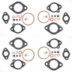 4-Pack Outboard Carburetor Rebuild Kit 9.9-120 HP Chrysler Force