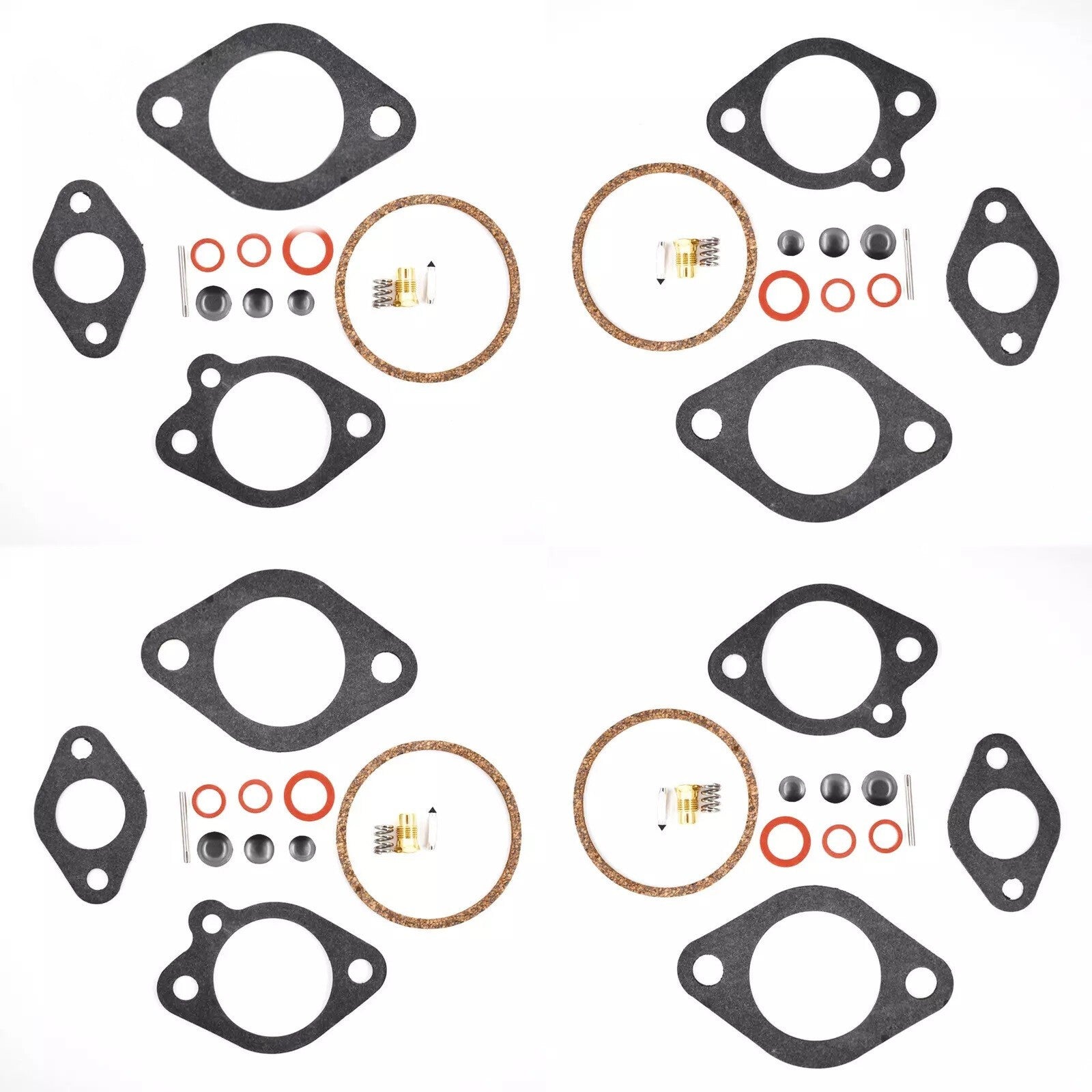 4-Pack Outboard Carburetor Rebuild Kit 9.9-120 HP Chrysler Force