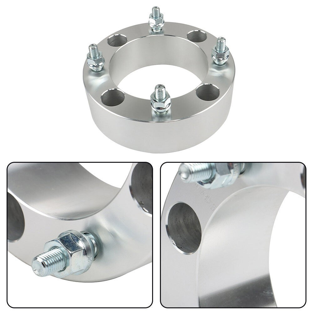 4x 2" 4x137 Silver Wheel Spacers M10x1.25 for Kawasaki Mule 500-610
