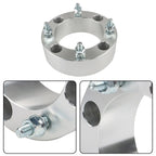 4x 2" 4x137 Silver Wheel Spacers M10x1.25 for Kawasaki Mule 500-610