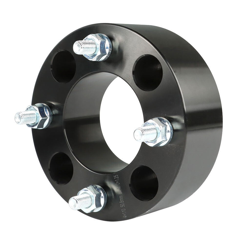 Suzuki Eiger 400 2002-2007 2" 4x110 Black Wheel Spacers M10x1.25 74mm
