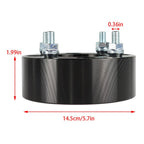 Suzuki Eiger 400 2002-2007 2" 4x110 Black Wheel Spacers M10x1.25 74mm