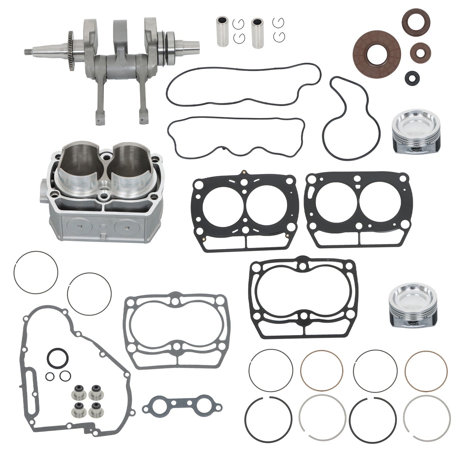 Polaris Ranger 800 Engine Rebuild Kit Crankshaft Pistons Gaskets 2011-2015