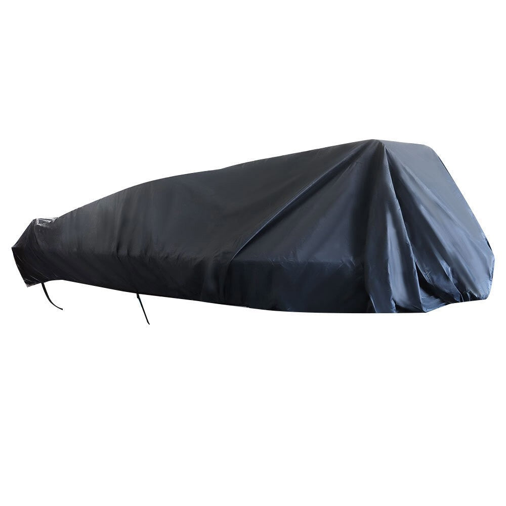 Waterproof Gray Boat Cover 21-24 FT Trailerable Pontoon Fabric