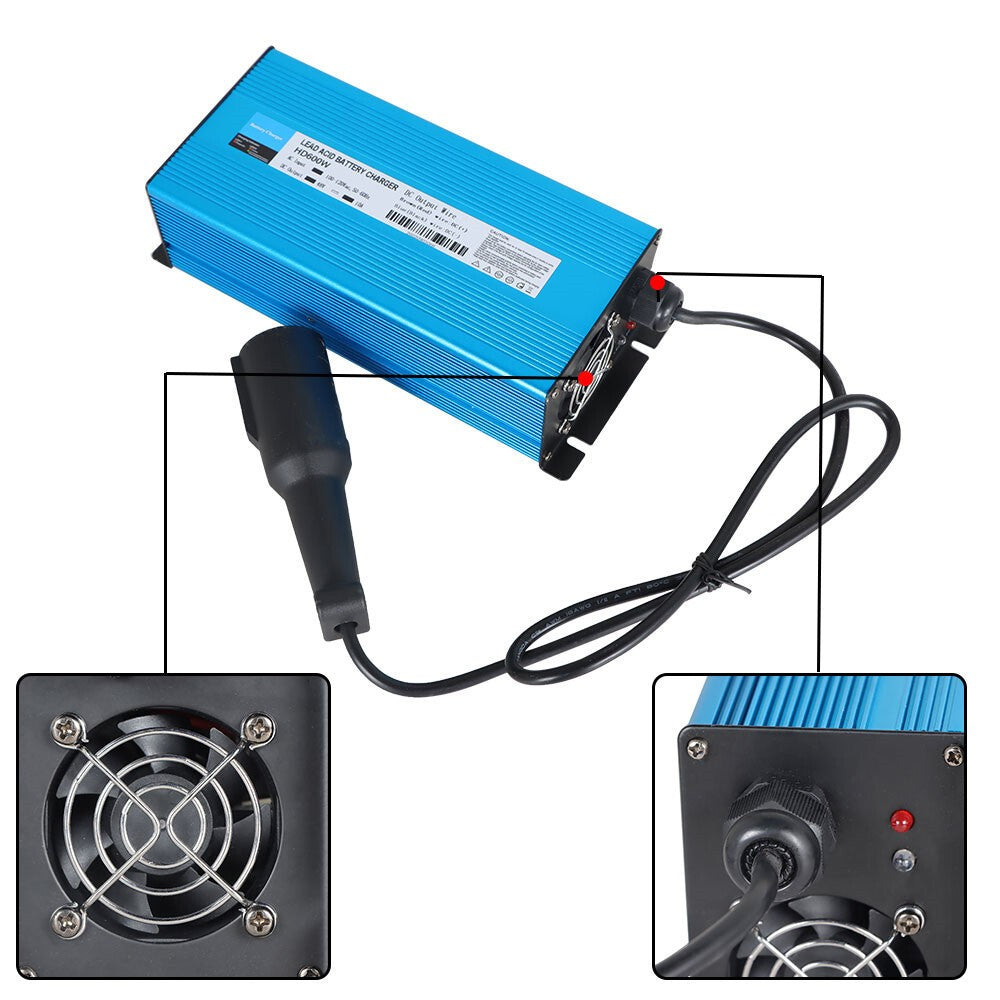 Club Car 48V 10A Golf Cart Battery Charger with Trickle Charge
