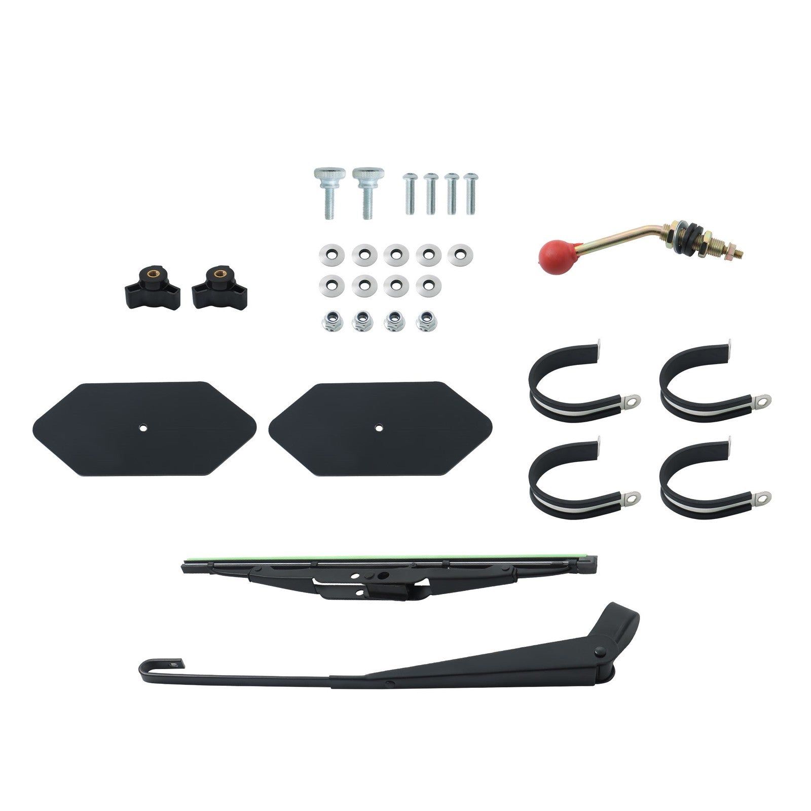 UTV Full Glass Windshield with Wiper for Polaris RZR 1000 S 2016-2018