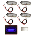 4x Marine Grade 12V Cool Blue LED Courtesy Lights - Super Bright