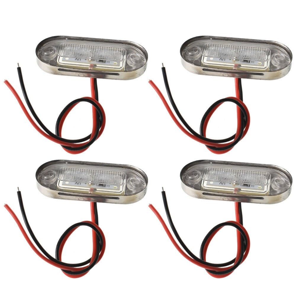 4x Marine Grade 12V Cool Blue LED Courtesy Lights - Super Bright