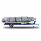 12ft Jon Boat Cover Grey 210D Waterproof Trailerable 56inch