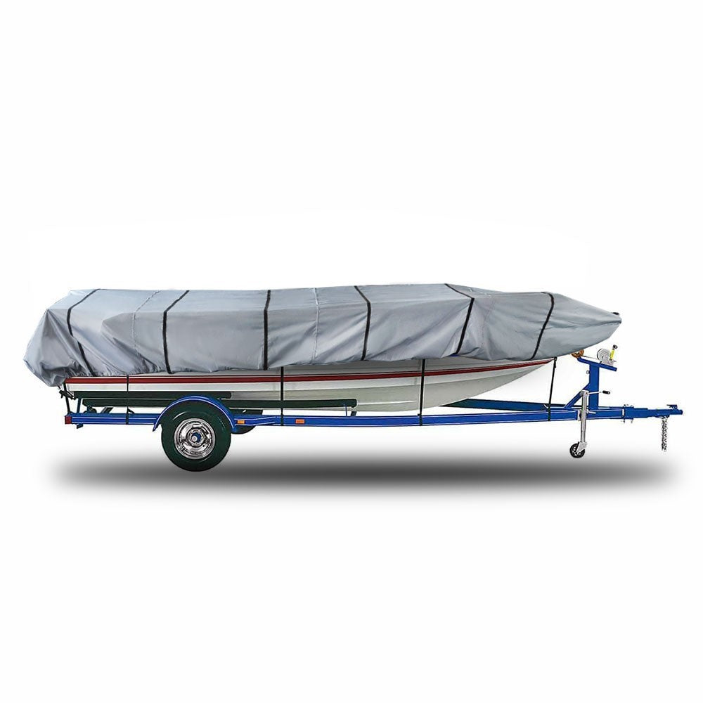 12ft Jon Boat Cover Grey 210D Waterproof Trailerable 56inch