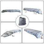 12ft Jon Boat Cover Grey 210D Waterproof Trailerable 56inch