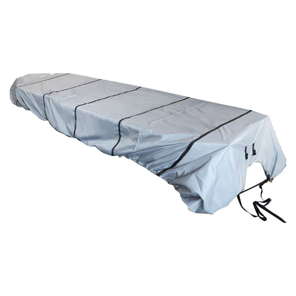 14ft Jon Boat Cover Grey 210D Waterproof Trailerable 70inch