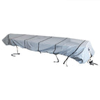 14ft Jon Boat Cover Grey 210D Waterproof Trailerable 70inch