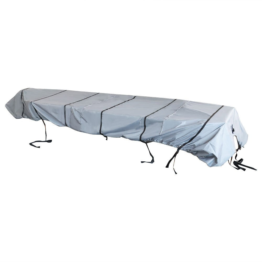 14ft Jon Boat Cover Grey 210D Waterproof Trailerable 70inch