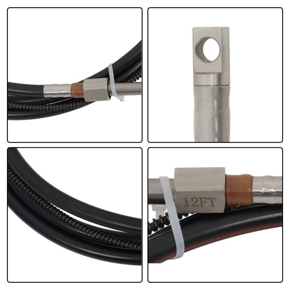 Rotary Outboard Steering System Kit 12ft Marine Cable SS13712