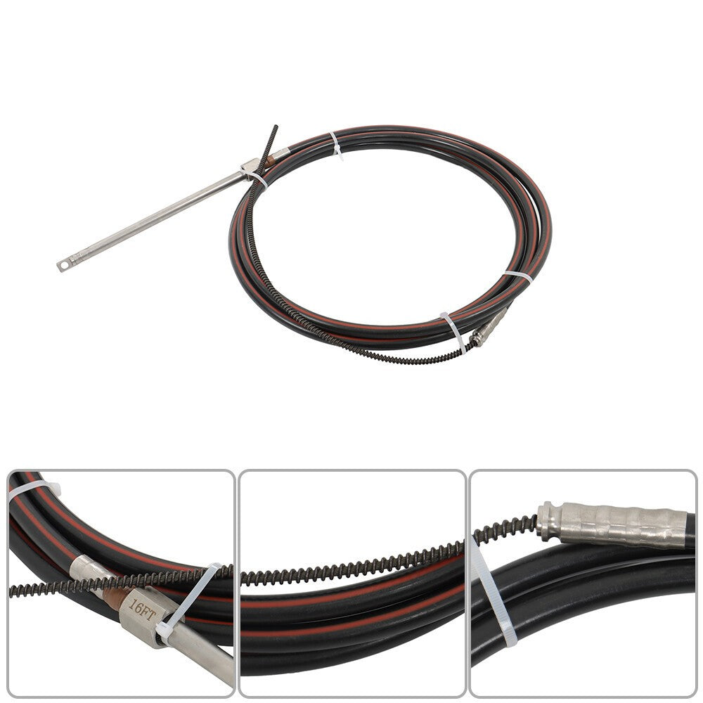 New SS13716 Boat Rotary Steering Kit 16ft Cable Outboard USA