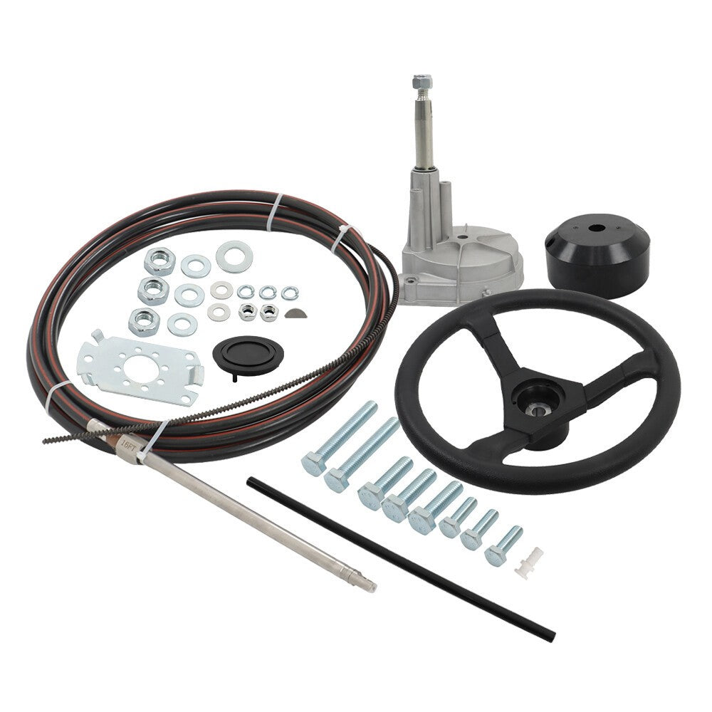 16ft SS13716 Boat Rotary Steering System Outboard Marine Cable Kit