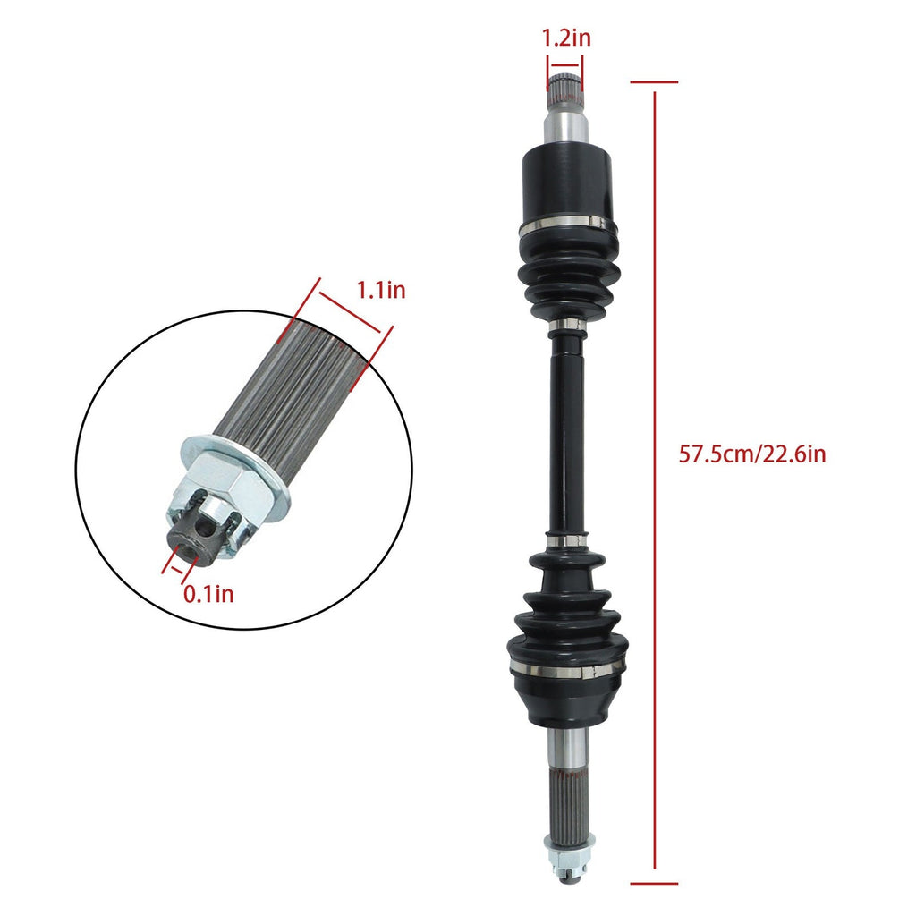 2Pcs Rear CV Axle Left & Right 1332444 1332672 1332884 Polaris RZR 800 08-14
