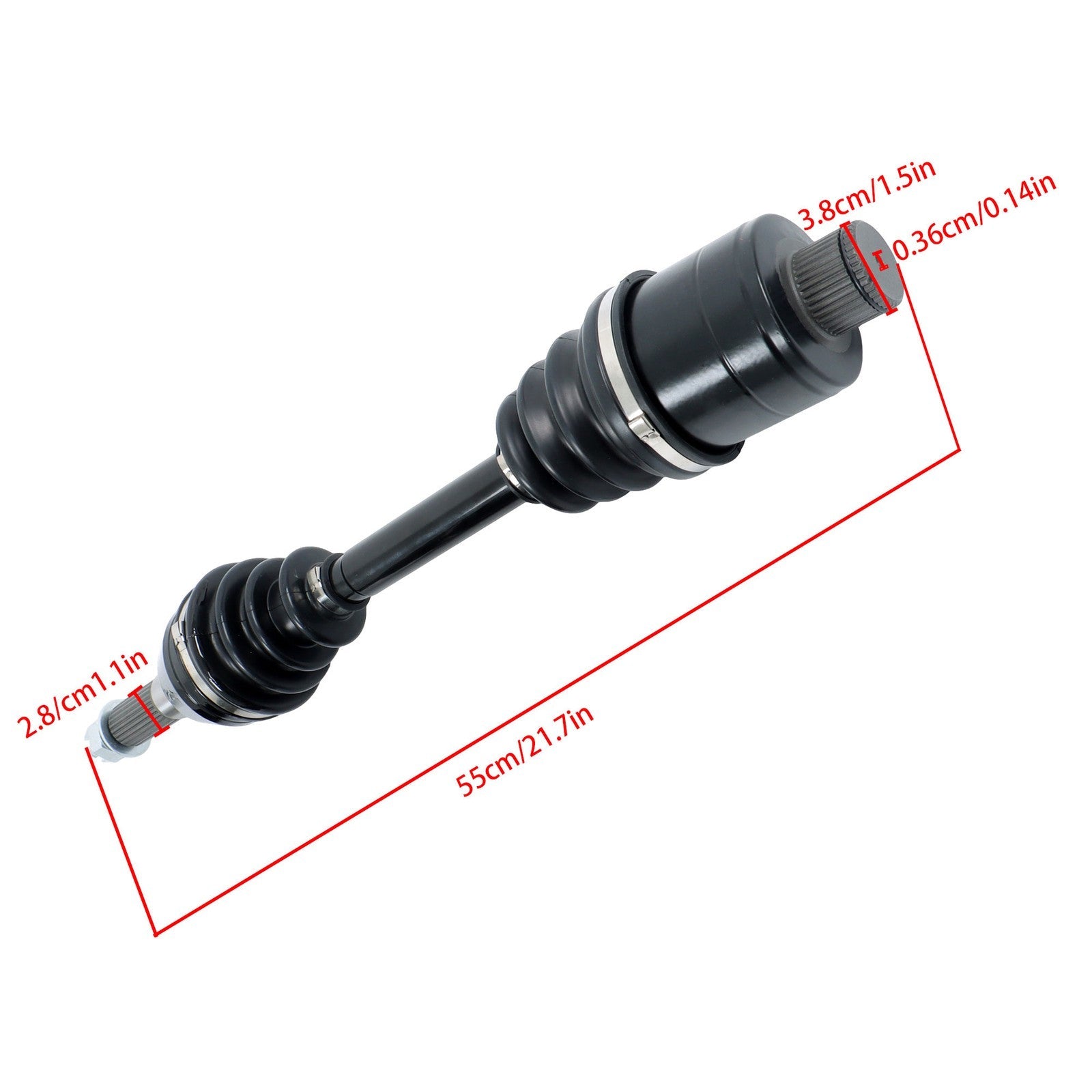 2× Rear Left & Right CV Joint Axle for Polaris 1332421 1332511 1332654 1332935