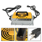 36V 18A Lithium Onboard Battery Charger for EZGO TXT Golf Carts Yellow