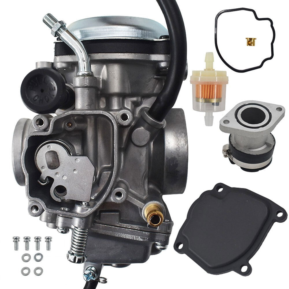 New Carburetor & Intake Manifold for Yamaha Bear Tracker 250 YFM250 Big Bear 350