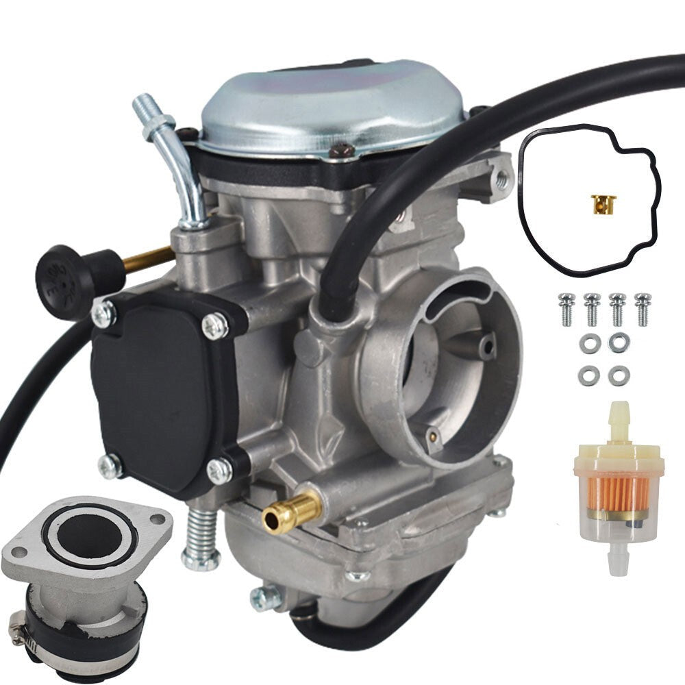 New Carburetor & Intake Manifold for Yamaha Bear Tracker 250 YFM250 Big Bear 350