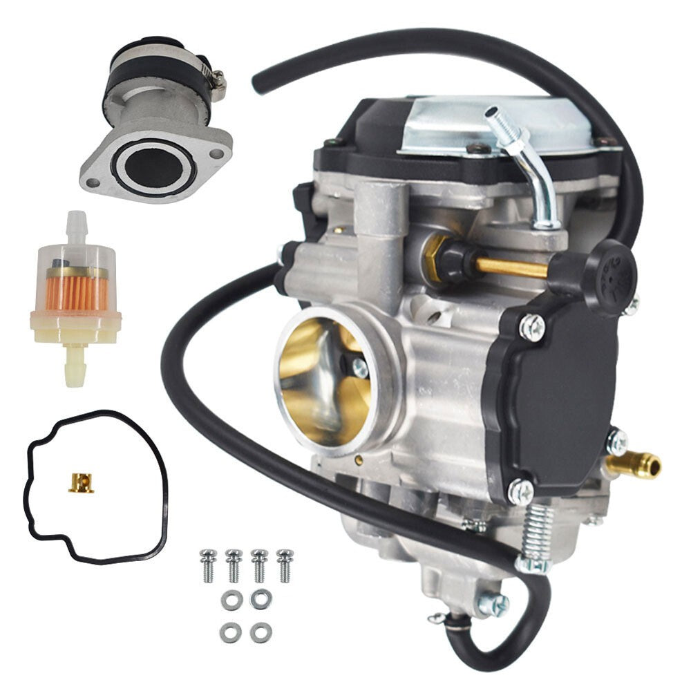 New Carburetor & Intake Manifold for Yamaha Bear Tracker 250 YFM250 Big Bear 350
