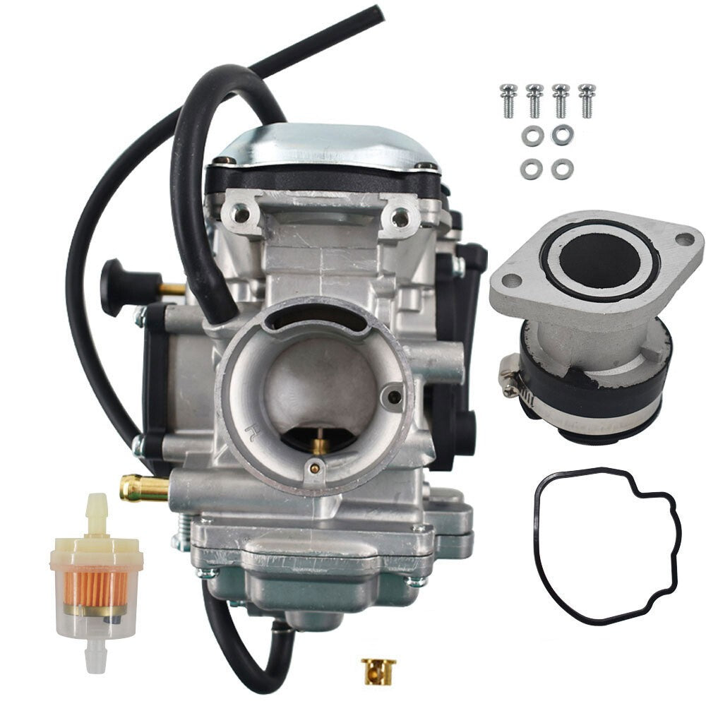 New Carburetor & Intake Manifold for Yamaha Bear Tracker 250 YFM250 Big Bear 350