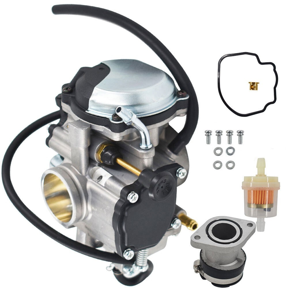 New Carburetor & Intake Manifold for Yamaha Bear Tracker 250 YFM250 Big Bear 350