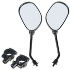 Universal 7/8" Handlebar Mount ATV Rear View Side Mirrors for Honda Yamaha