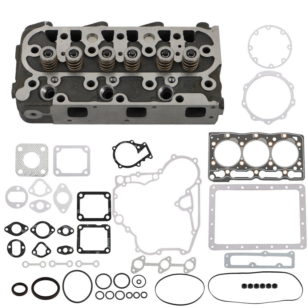 Kubota D1005 Engine Cylinder Head & Full Gasket Kit 16027-03043 Complete