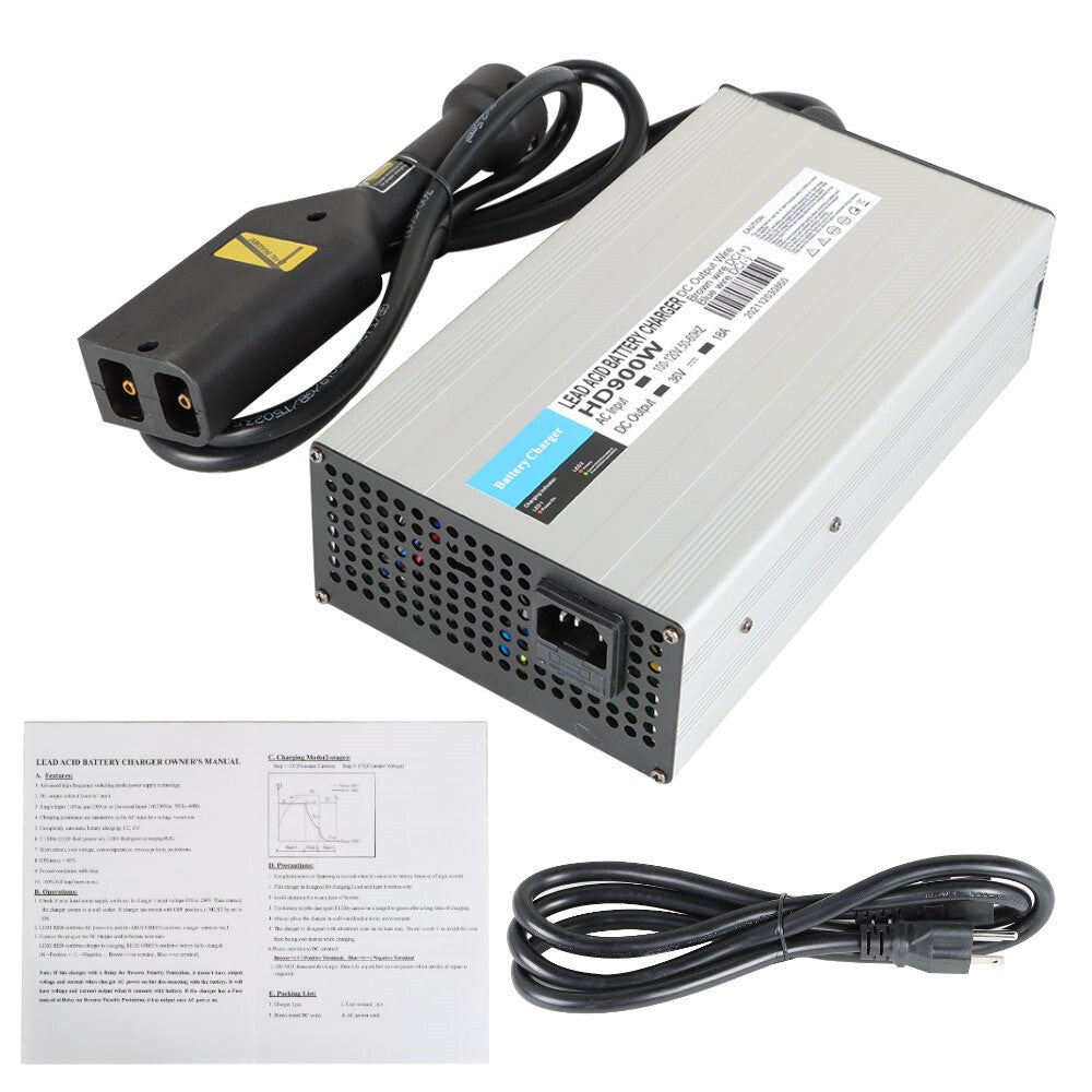 EZGO TXT 36V 18A Golf Cart Battery Charger with Boxer Plug Compatible Fit