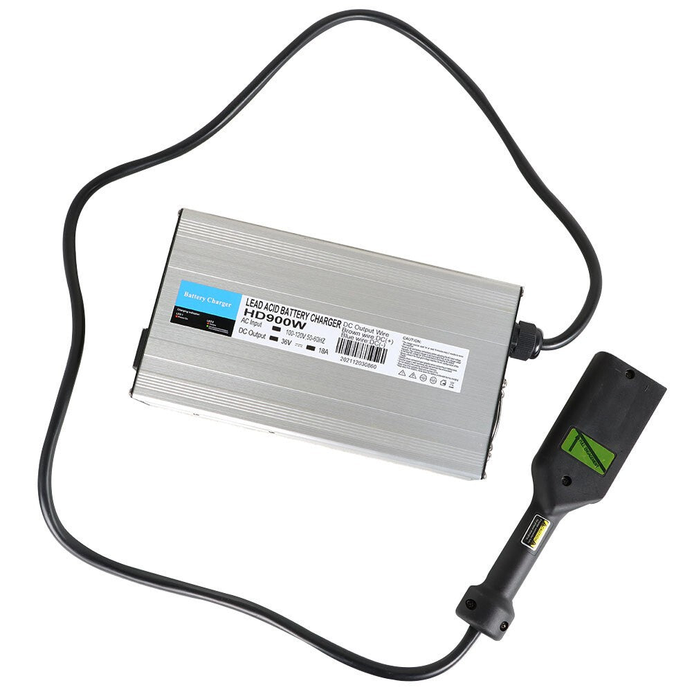EZGO TXT 36V 18A Golf Cart Battery Charger with Boxer Plug Compatible Fit