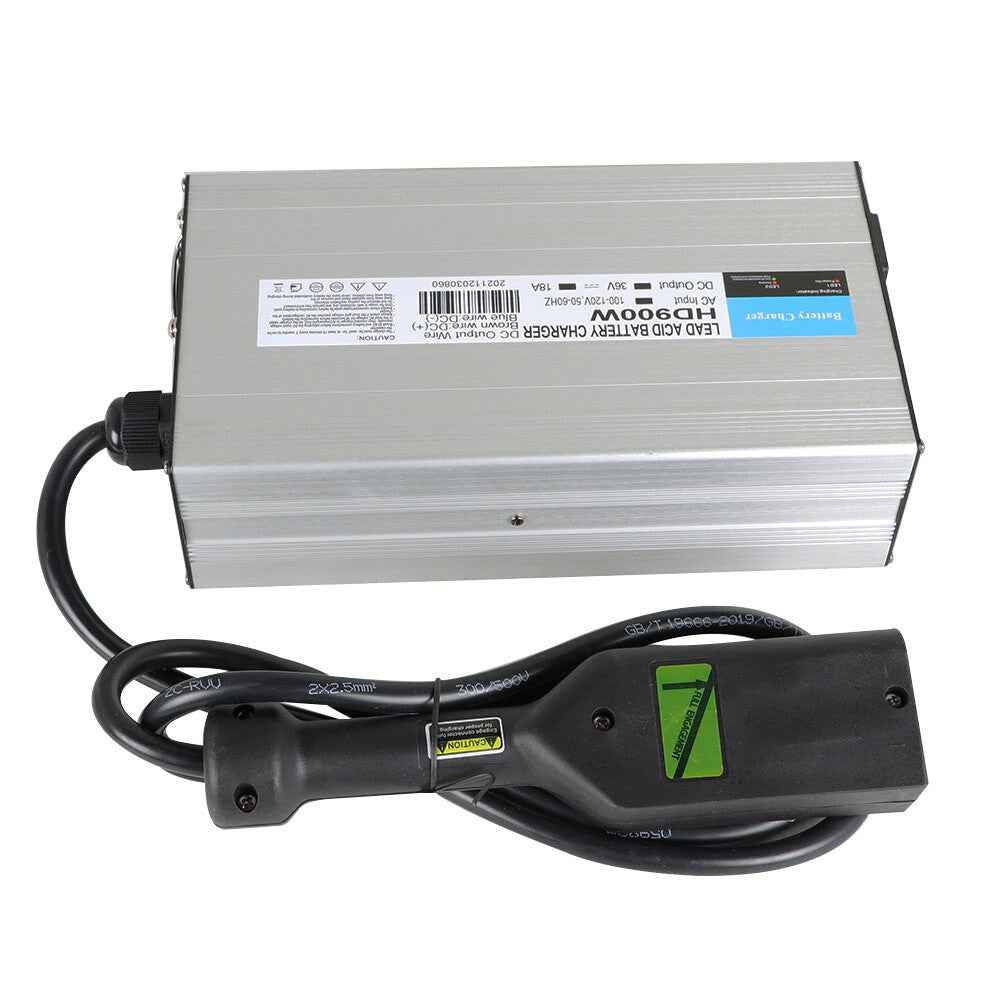 EZGO TXT 36V 18A Golf Cart Battery Charger with Boxer Plug Compatible Fit