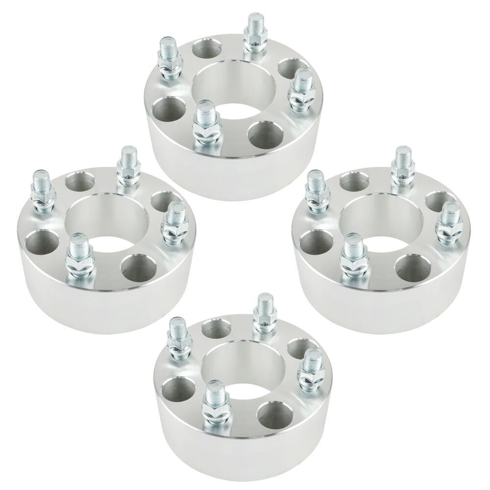 ATV Wheel Flange 2" 50mm 4x101.6mm Hub 62mm Thread 1/2"x20 Silver 4pcs