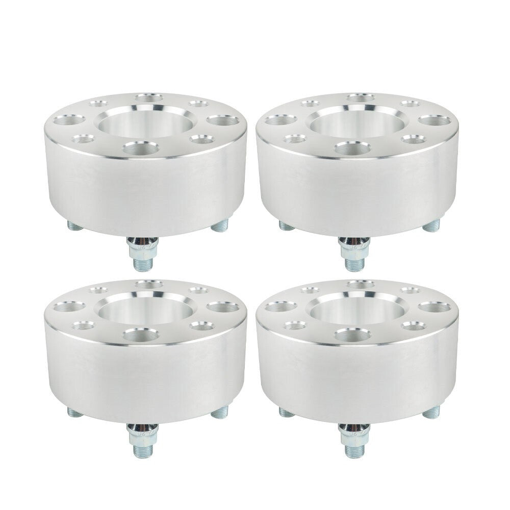 ATV Wheel Flange 2" 50mm 4x101.6mm Hub 62mm Thread 1/2"x20 Silver 4pcs