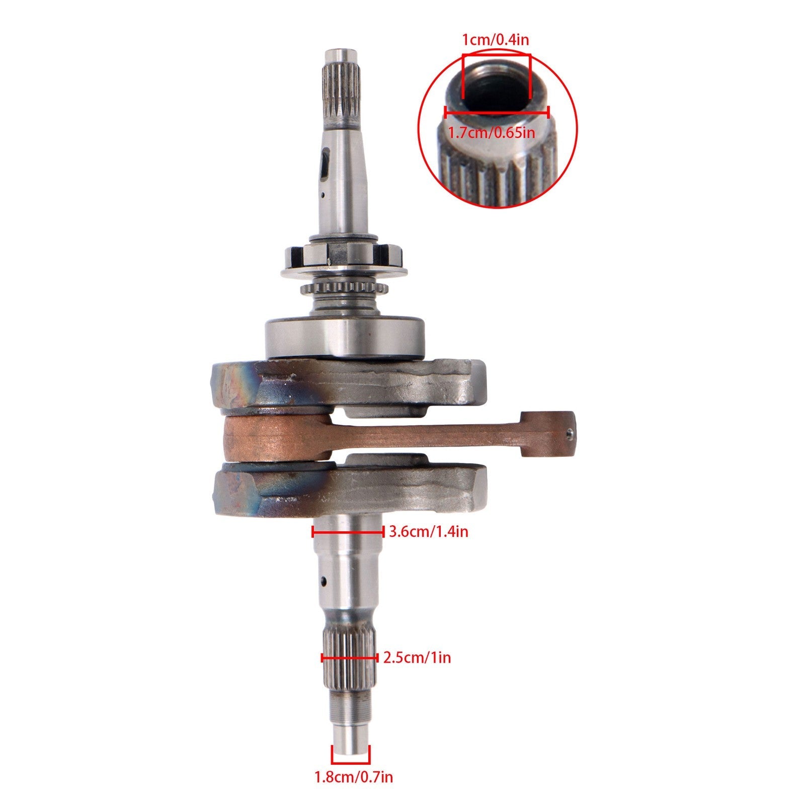 HiSun 550 ATV Crankshaft Assembly P015000132000100 Taper Ratio 1:5 New