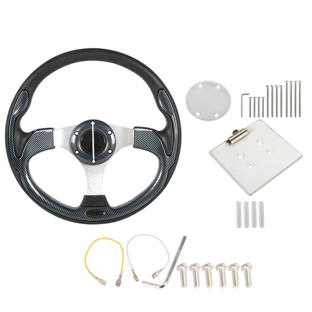 Golf Cart Steering Wheel with Score Card Holder for Yamaha EZGO Club Car