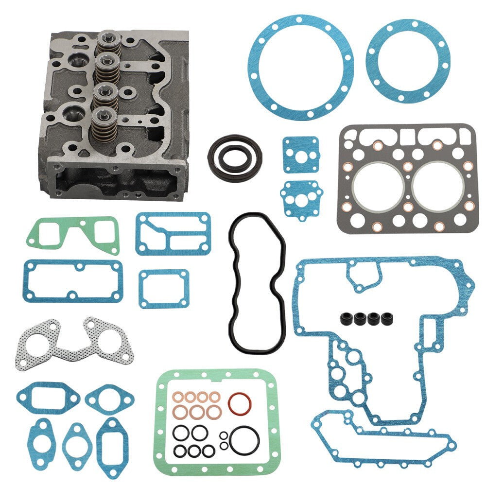 New Kubota Z751 Z750 Cylinder Head Assembly & Full Gasket Set Complete
