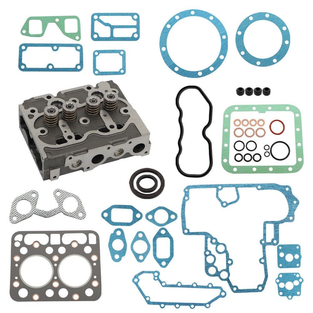New Kubota Z751 Z750 Cylinder Head Assembly & Full Gasket Set Complete