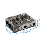 New Kubota Z751 Z750 Cylinder Head Assembly & Full Gasket Set Complete