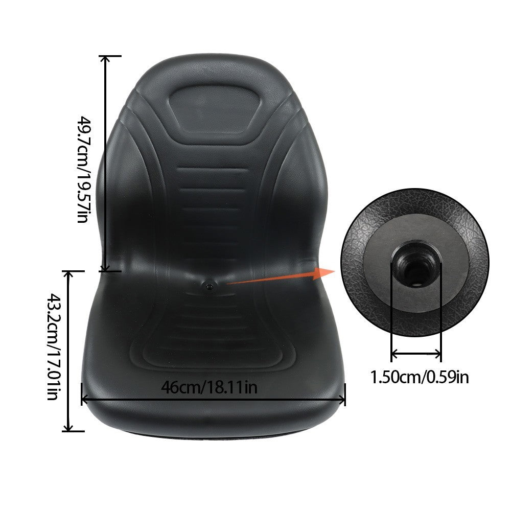New Skid Steer Black Bucket Seat for John Deere 240 250 315 328D 332 7775
