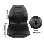 New Skid Steer Black Bucket Seat for John Deere 240 250 315 328D 332 7775