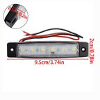 10PCS White Waterproof Marine Boat Stern Transom Lights 12V-24V 6LED