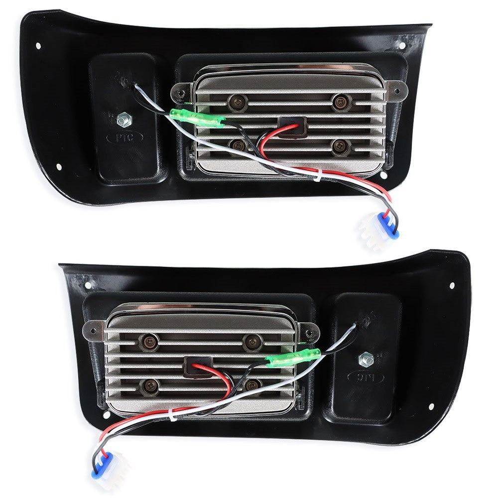 12V LED Headlights & Tail Lights Kit Adjustable for Club Car DS G&E 1993+